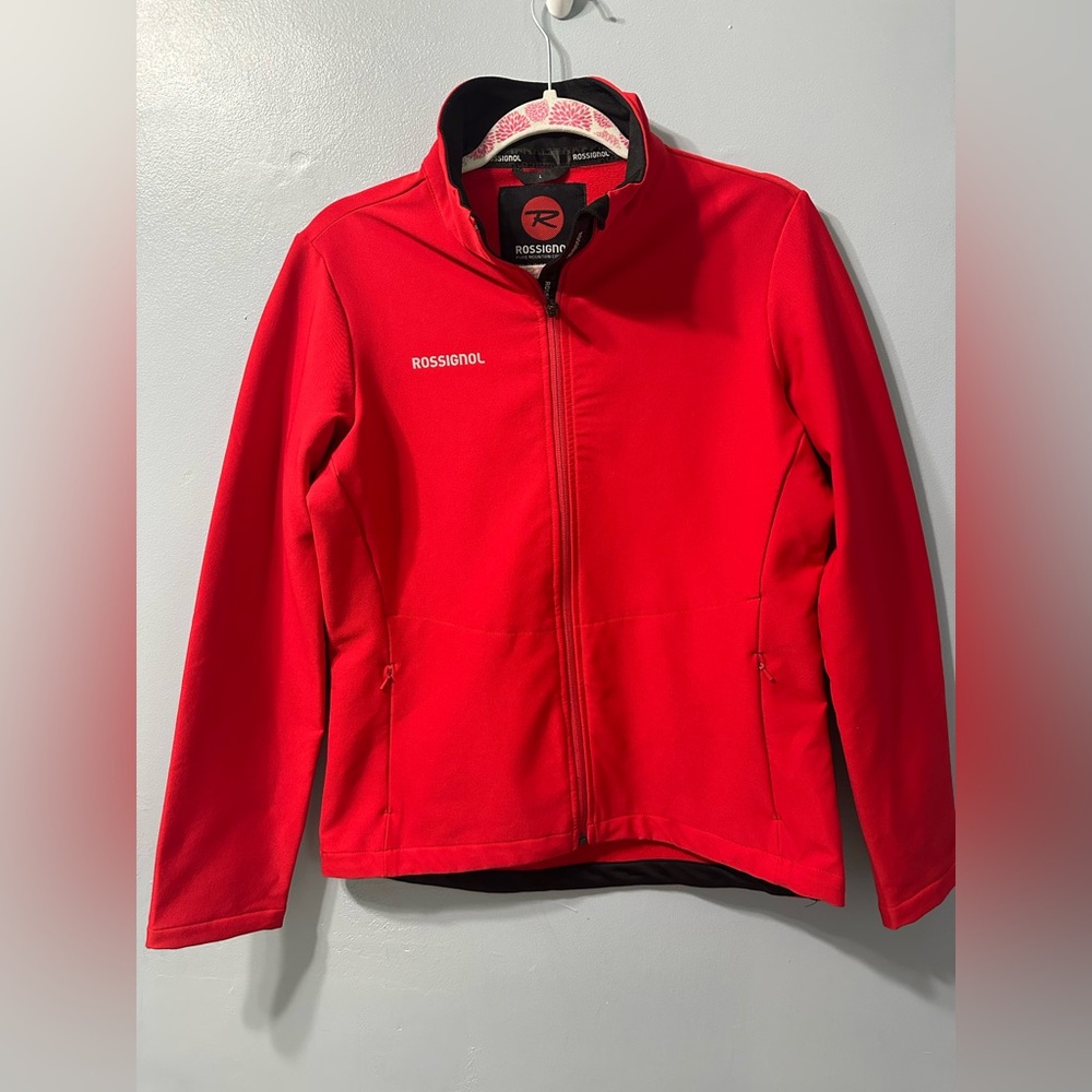 ROSSIGNOL Lake Placid Softshell Ski Jacket Cardinal Red Women’s Size Large‎